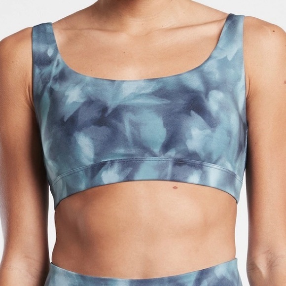 ATHLETA Exhale Tie Dye Strappy Sports Bra Womens Size Medium - Picture 2 of 6